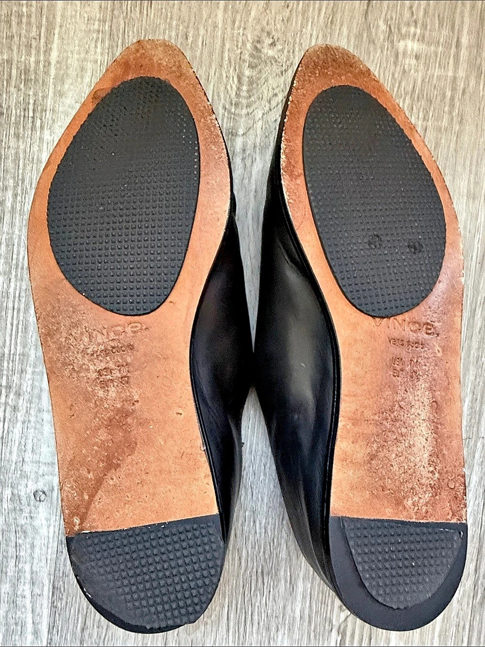 Vince Darlington Flat Leather Slip-On Loafers Brown US 7 - Picture 7 of 8